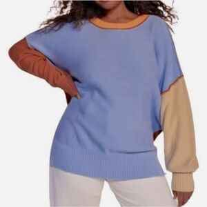 New With Tags Urban Outfitters BDG oversized color block knit sweater size small